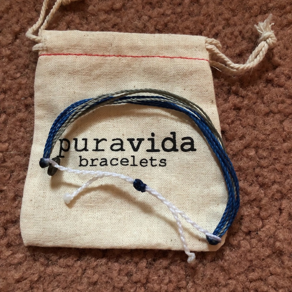 Pura Vida Navy Bracelet
